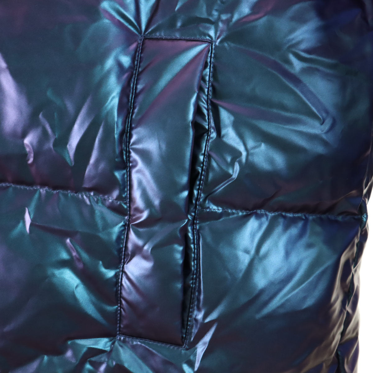 GAP ギャップ メタリック ダウンコート M パープル系 レディース