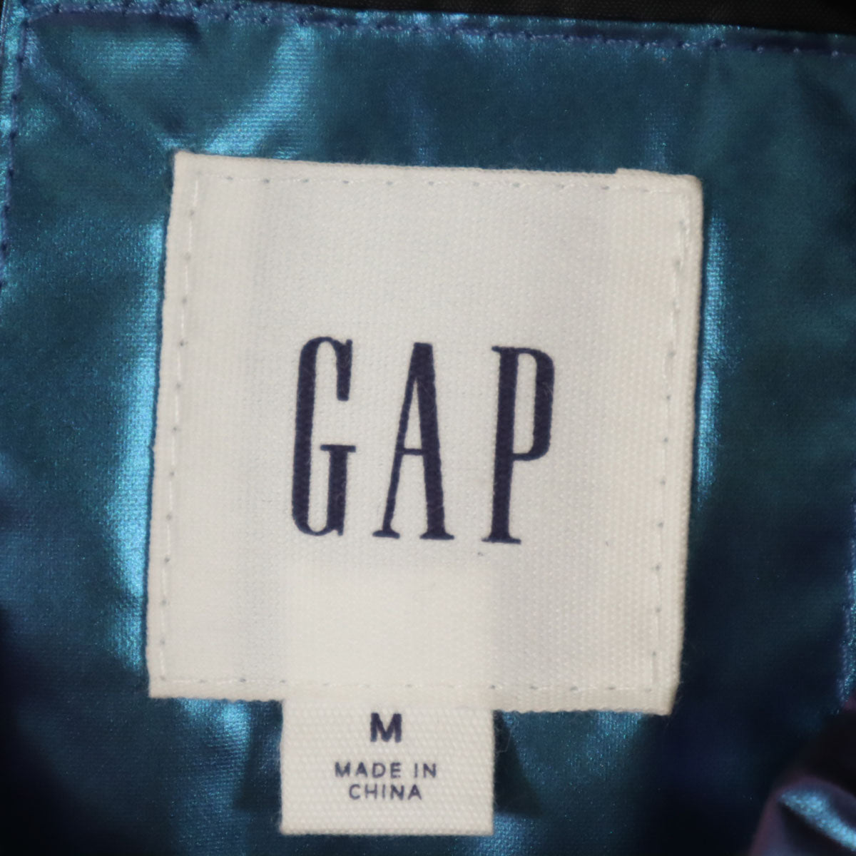 GAP ギャップ メタリック ダウンコート M パープル系 レディース