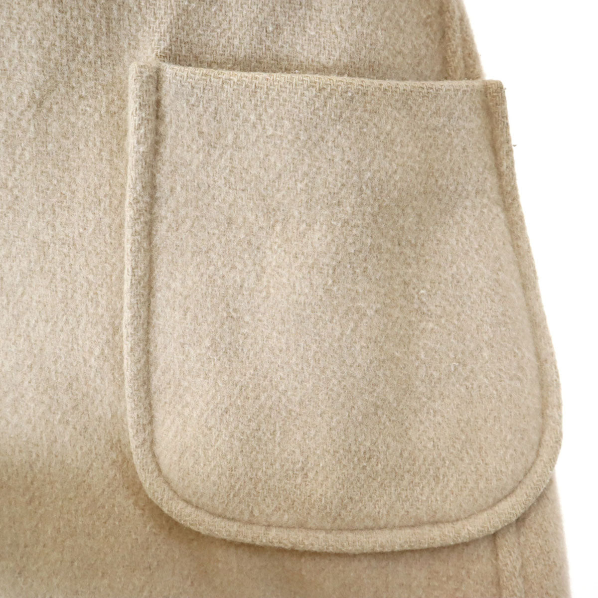 Danton ダントン 日本製 ウールモッサ フード コート 38 ベージュ系 レディース