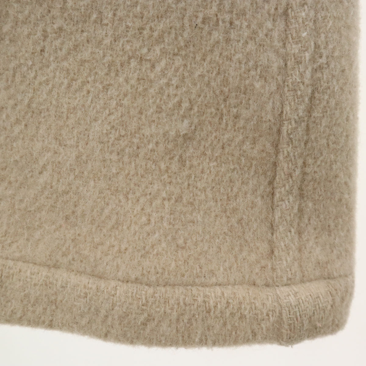 Danton ダントン 日本製 ウールモッサ フード コート 38 ベージュ系 レディース