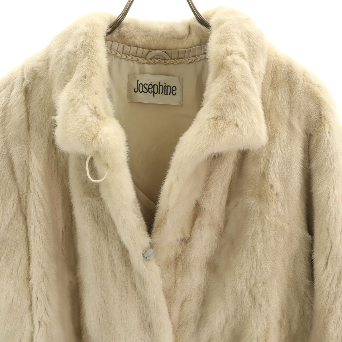 美品 Josephine ジョセフィーヌ 毛皮コート 11 グレージュ系 レディース