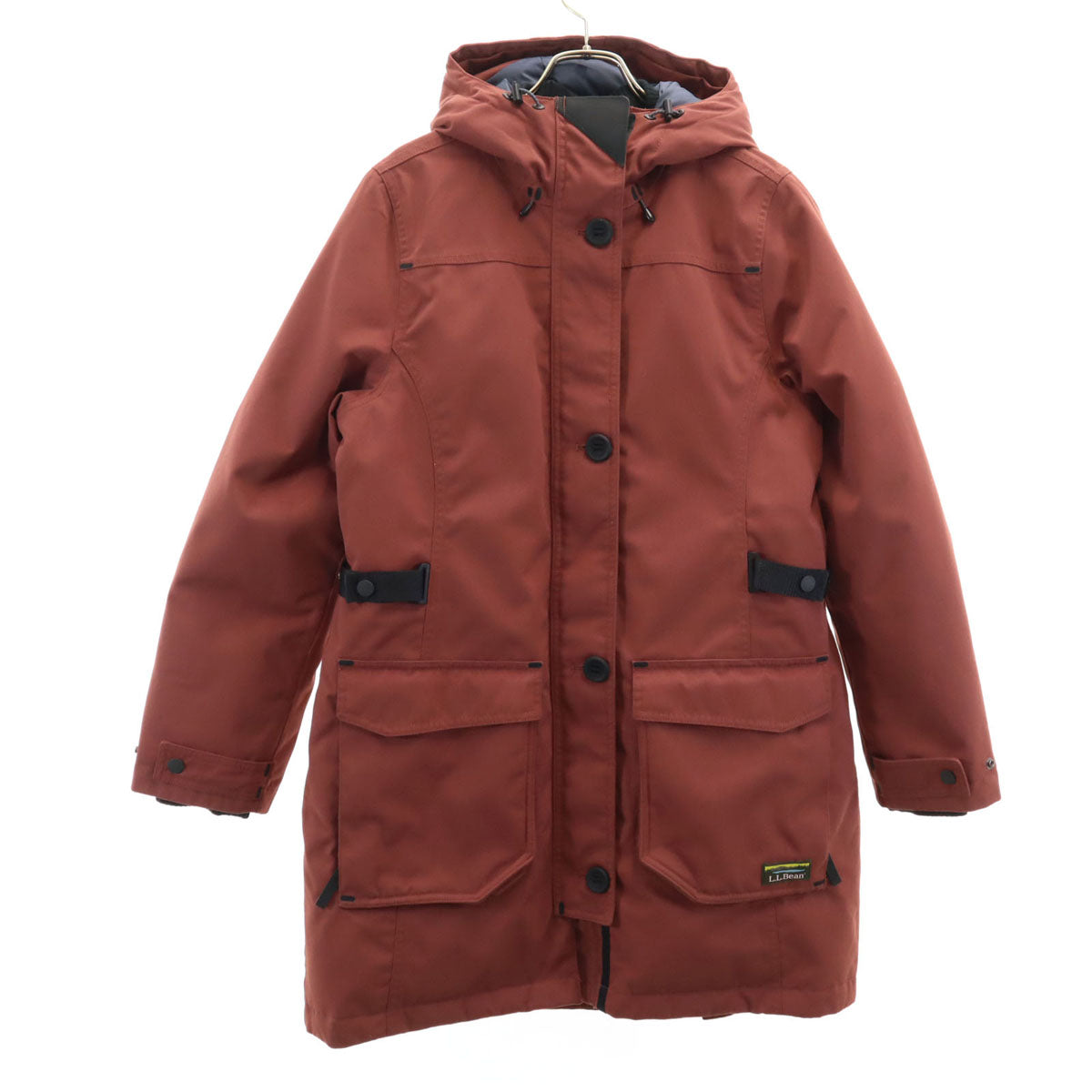L.L.Bean エルエルビーン マウンテン ダウンコート S レンガ系 ダウンテック アウトドア レディース