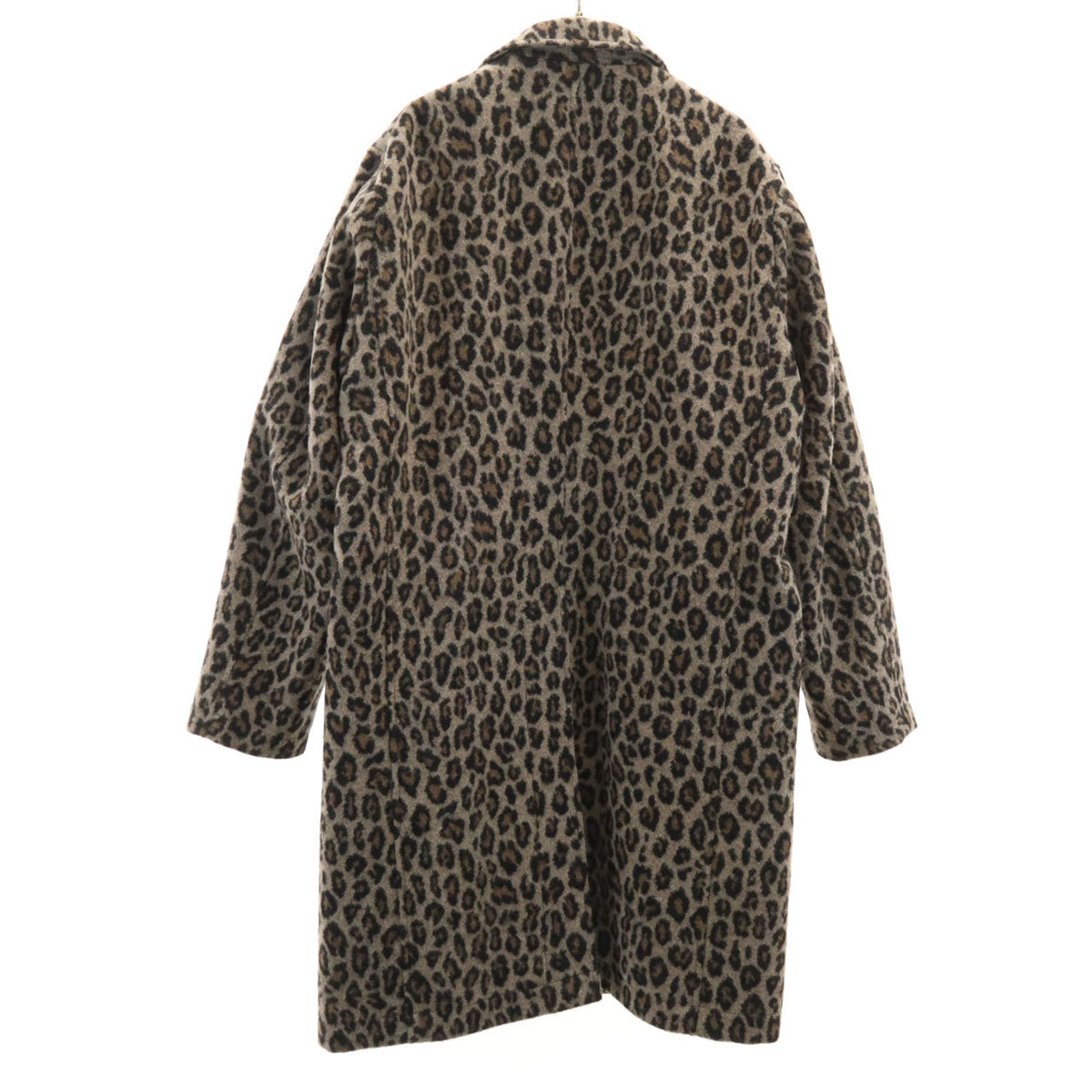 HYSTERIC GLAMOUR ヒステリックグラマー 日本製 レオパード チェスターコート L ブラウン系 ヒョウ柄 メンズ