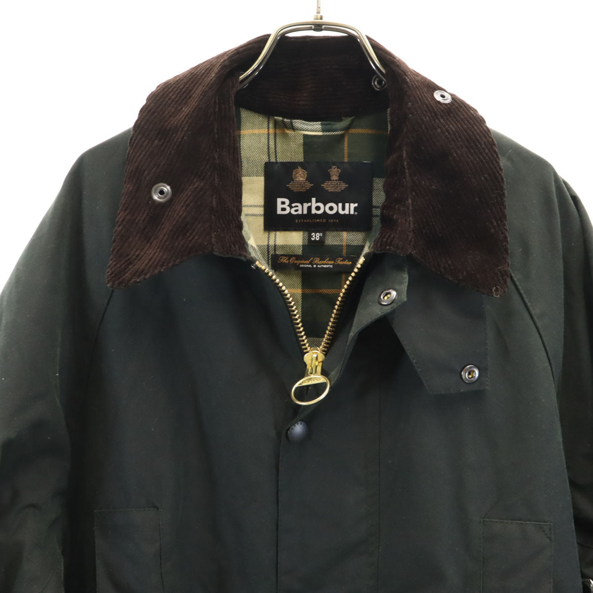 Barbour バブアー 2ワラント ビューフォート ワックス ジャケット 38 深緑系 BEAUFORT メンズ