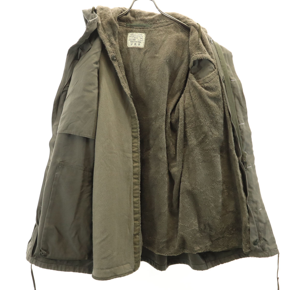 GERMAN MILITARY ドイツ軍 80s ヴィンテージ モッズコート 6 オリーブ系 ライナー付き ミリタリー メンズ