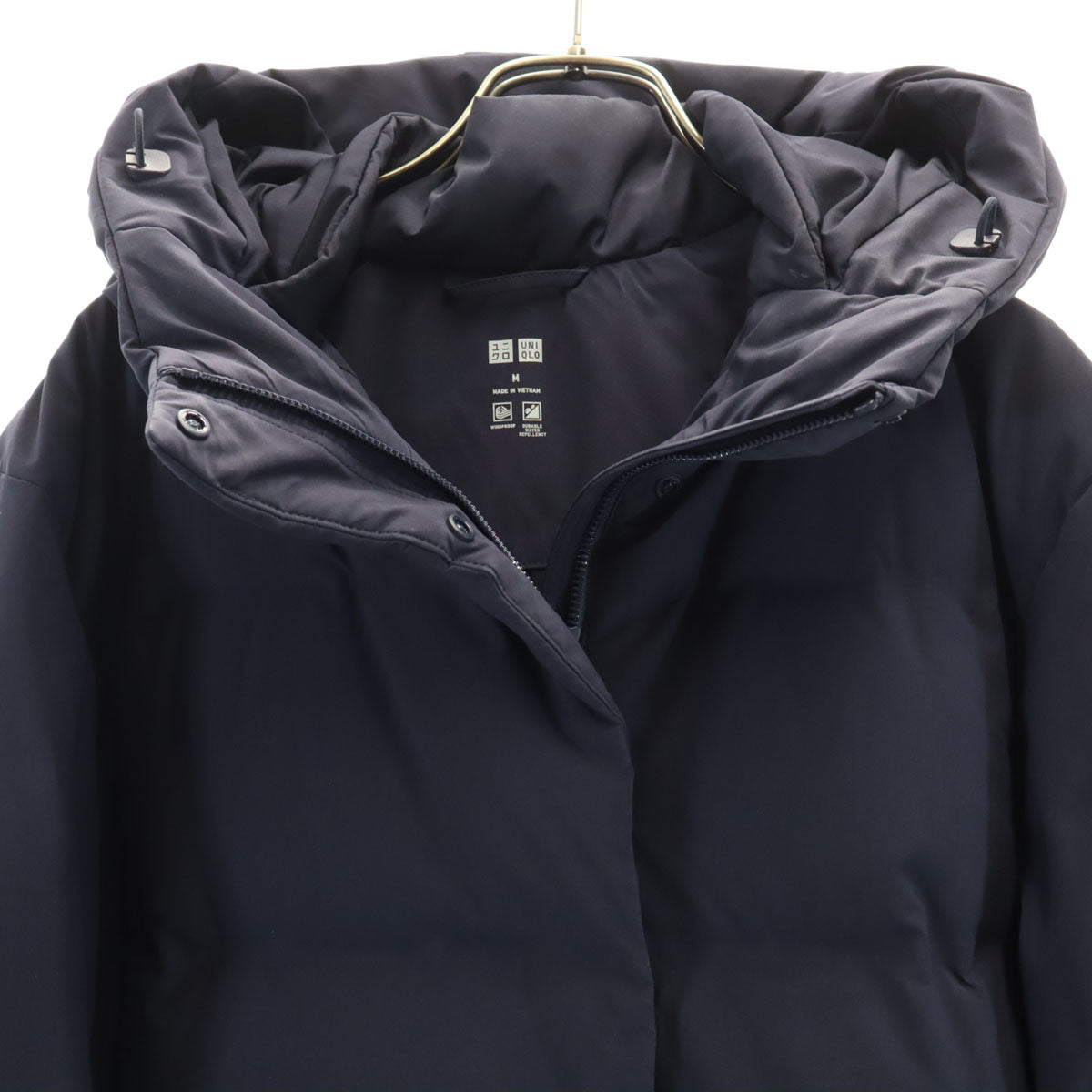 UNIQLO ユニクロ シームレス ダウンコート M ネイビー レディース