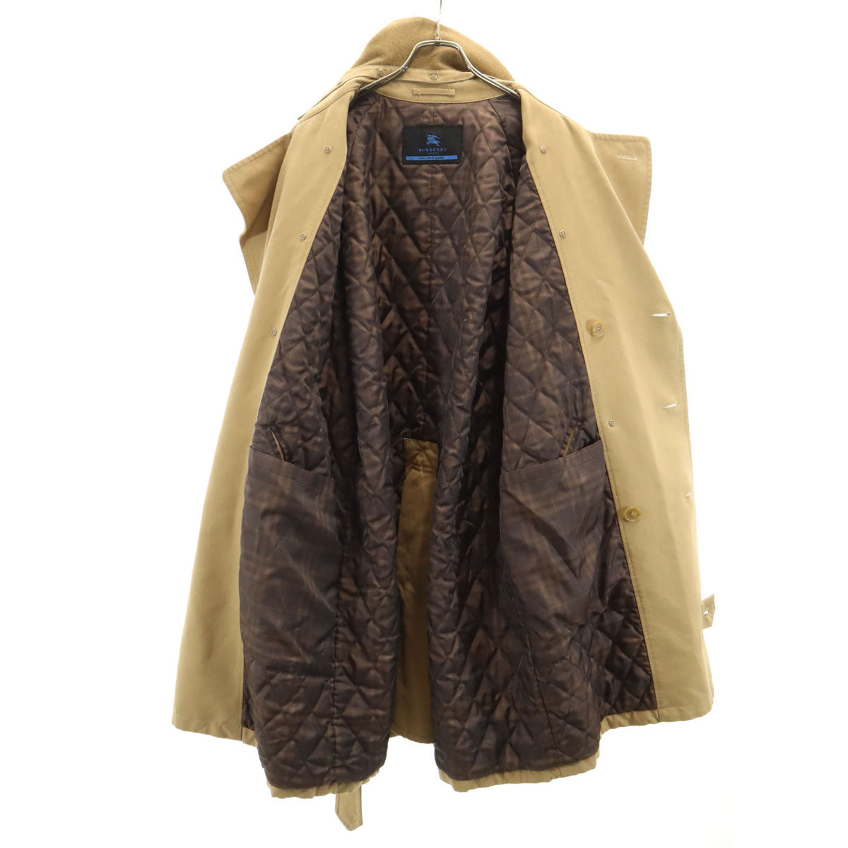 BURBERRY LONDON BLUE LABEL バーバリー ロンドン ブルーレーベル トレンチコート M ベージュ 三陽商会 中綿 メンズ