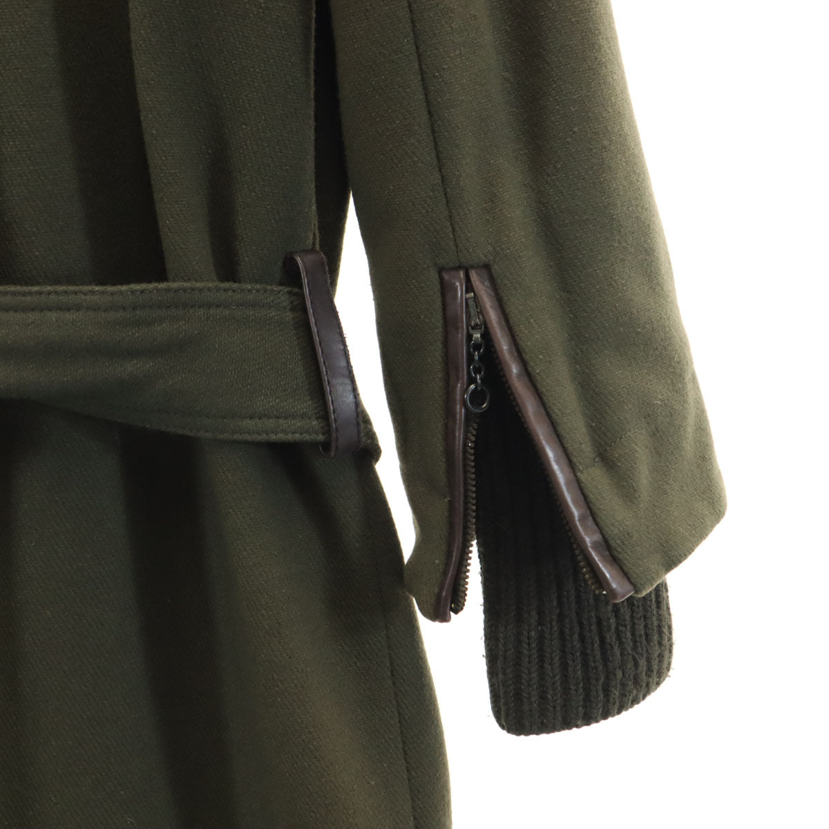 Diesel Style Lab ディーゼル スタイル ラボ イタリア製 ウールコート S カーキ レディース