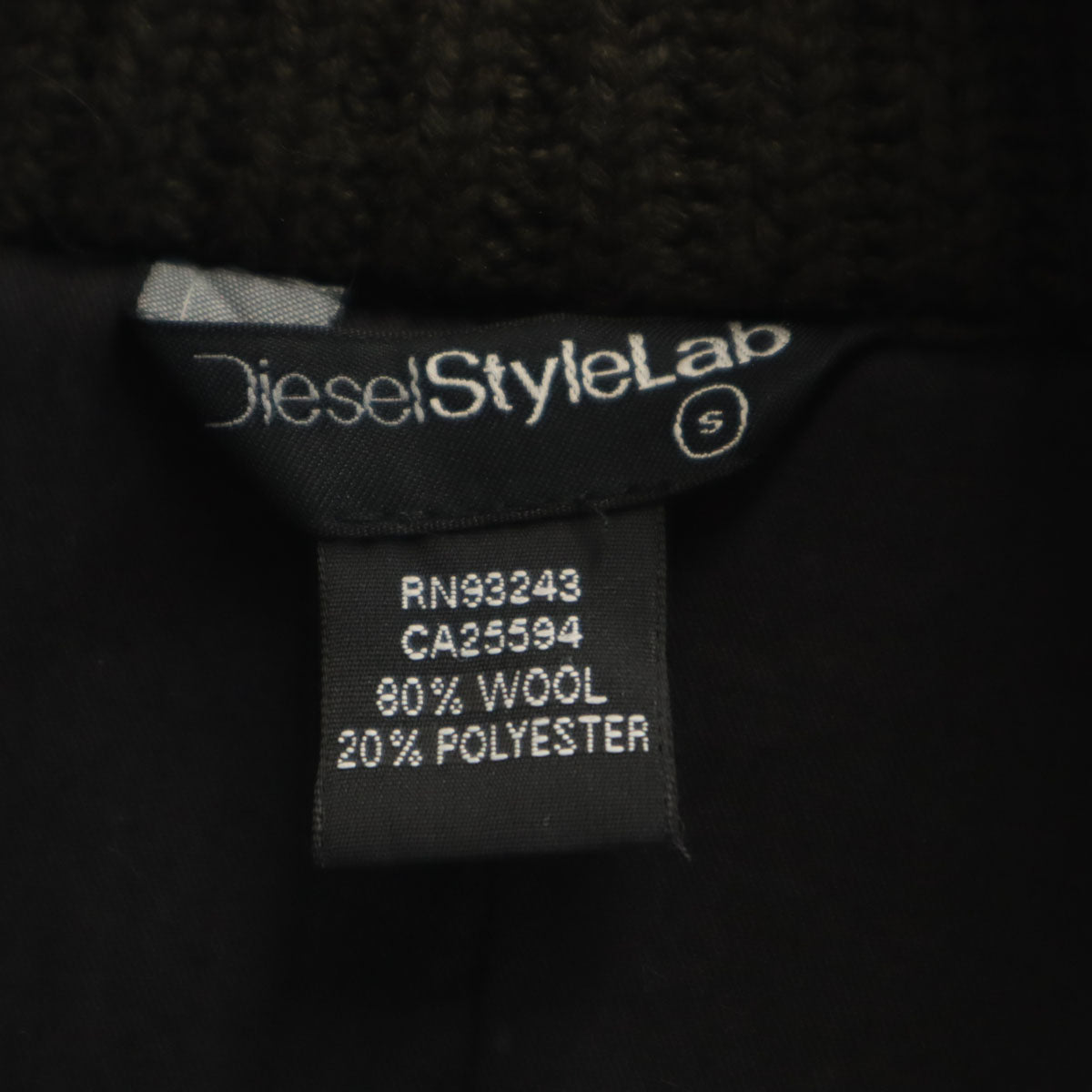 Diesel Style Lab ディーゼル スタイル ラボ イタリア製 ウールコート S カーキ レディース