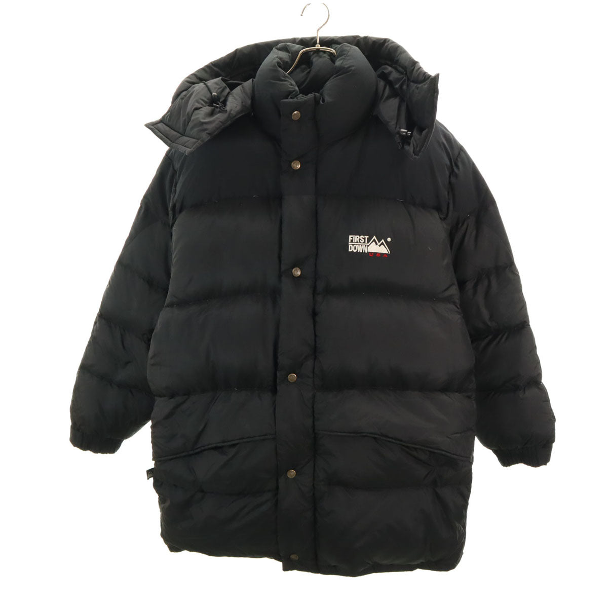 FIRSTDOWN ファーストダウン ダウンコート L ブラック メンズ