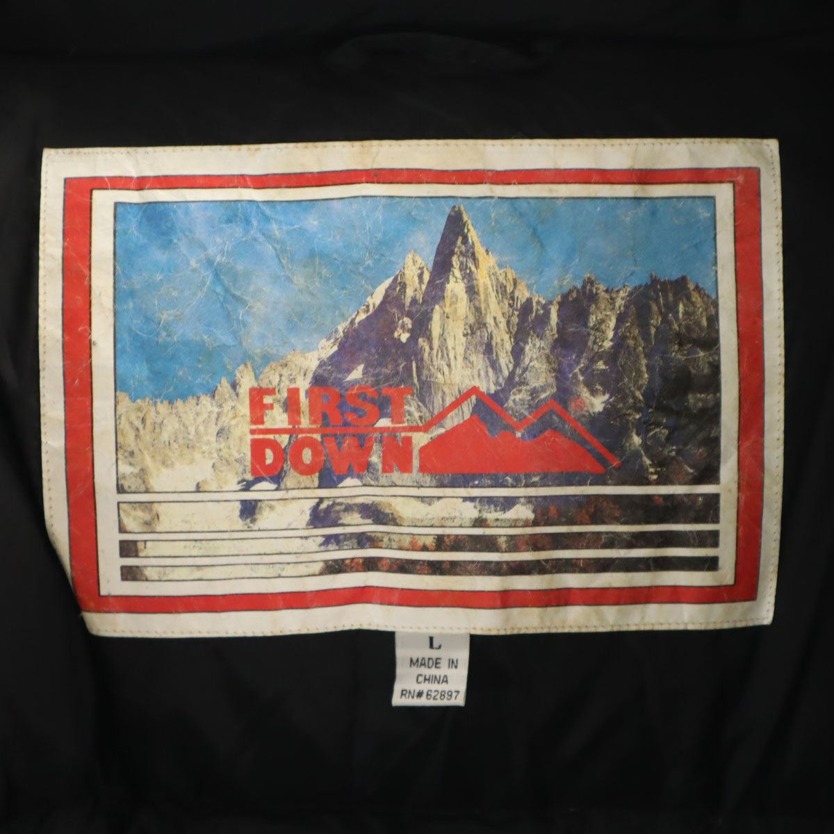 FIRSTDOWN ファーストダウン ダウンコート L ブラック メンズ