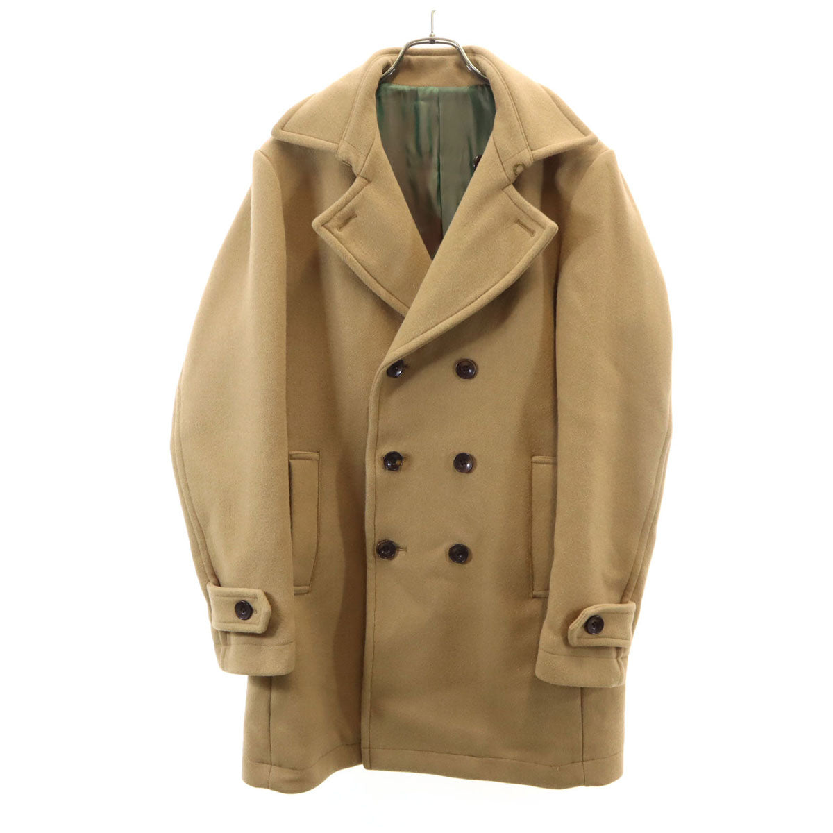 ABAHOUSE アバハウス ウール ピーコート 3 ベージュ メンズ