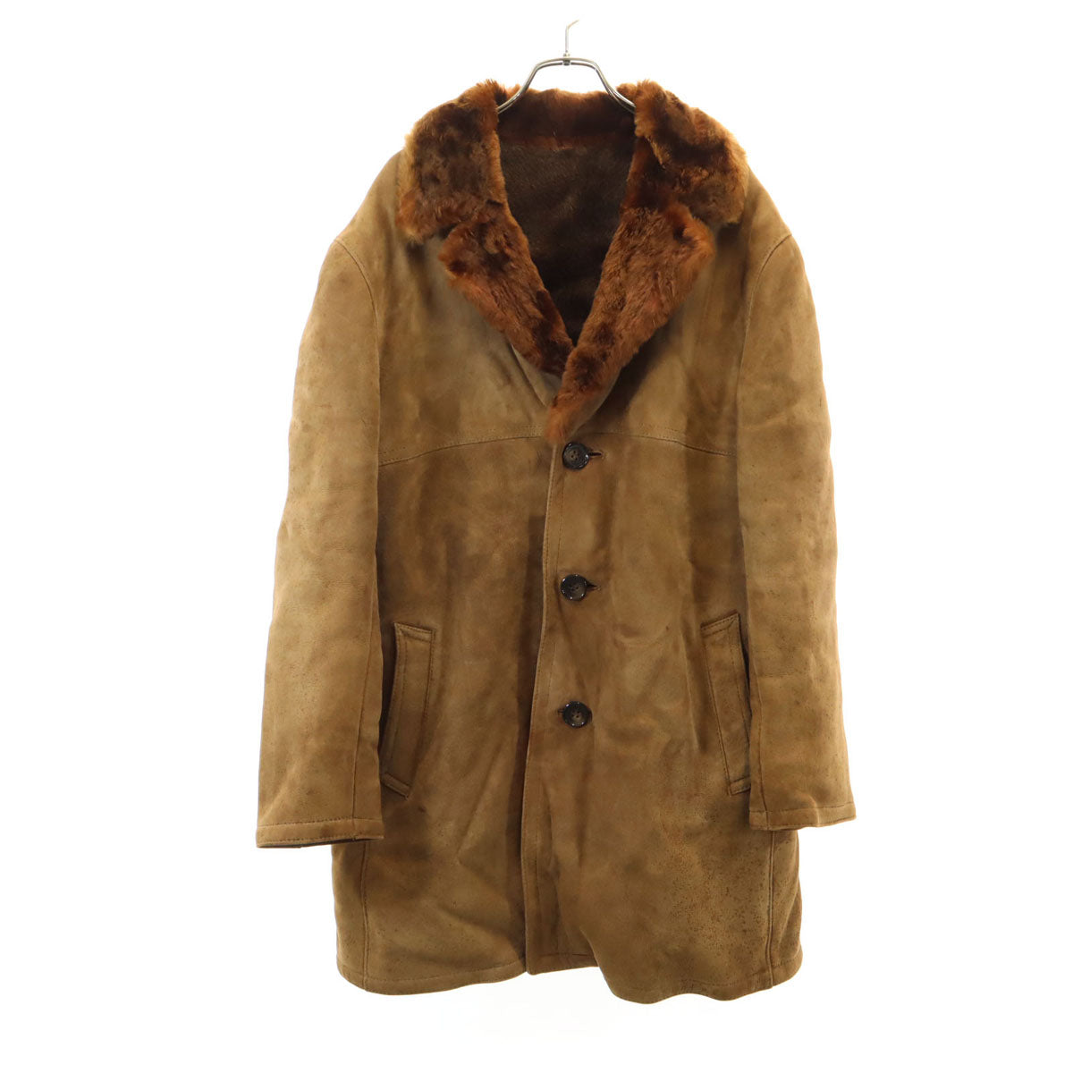 EL Gamo 80s スペイン製 ヴィンテージ ムートンコート 52 ブラウン系 メンズ