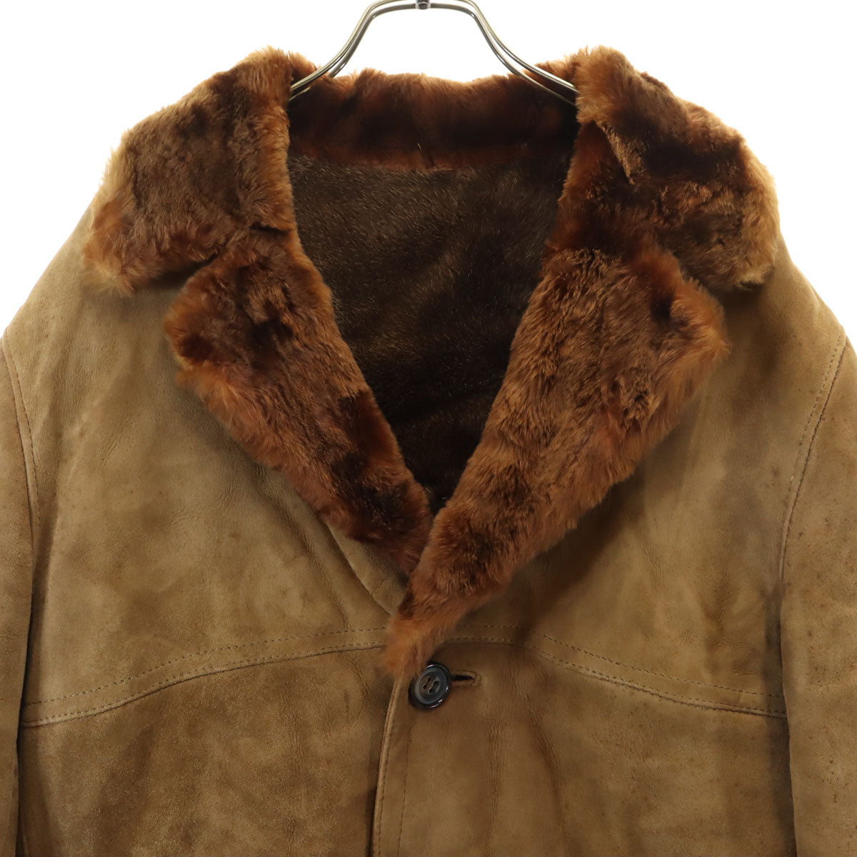 EL Gamo 80s スペイン製 ヴィンテージ ムートンコート 52 ブラウン系 メンズ