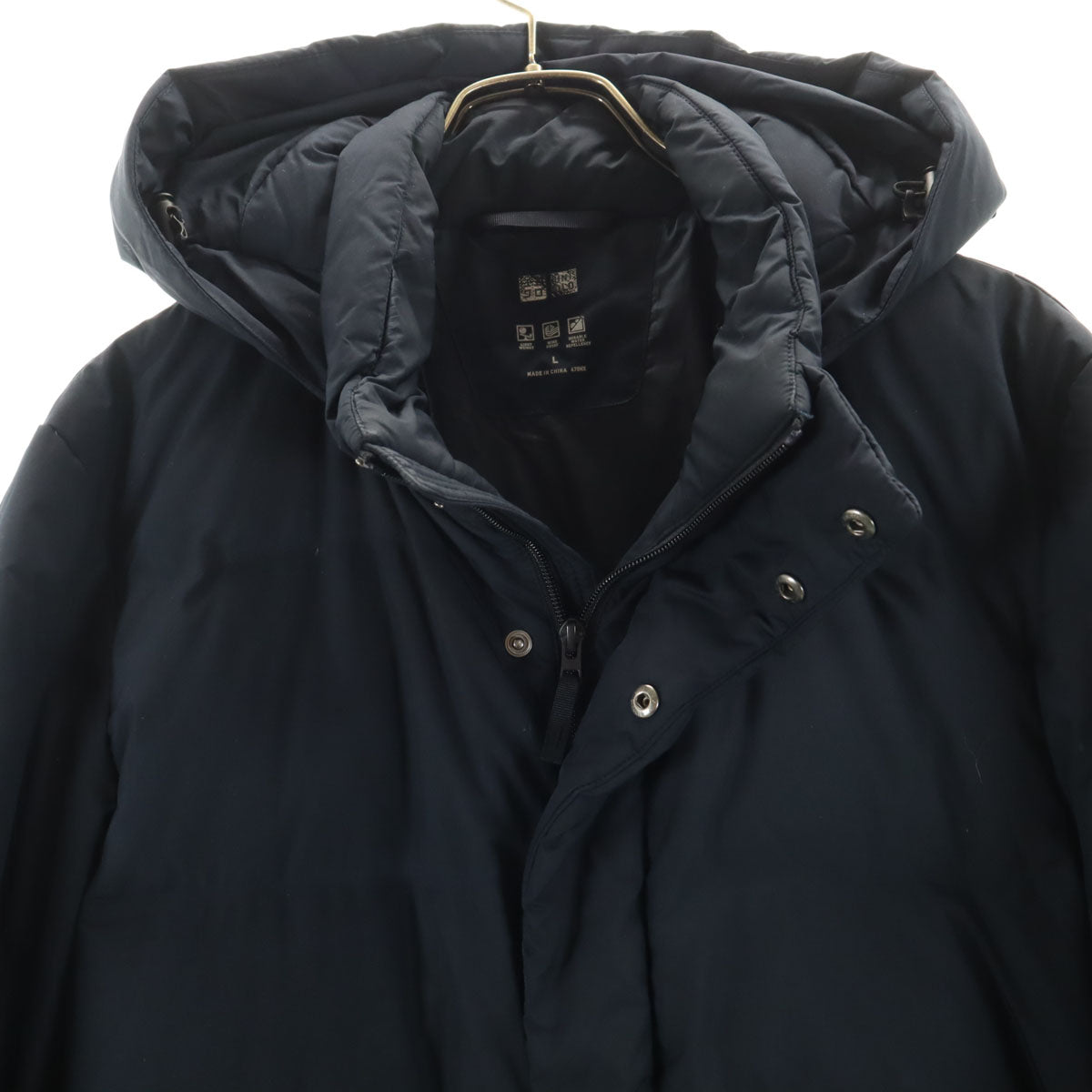 UNIQLO ユニクロ シームレス ダウンコート L ネイビー メンズ