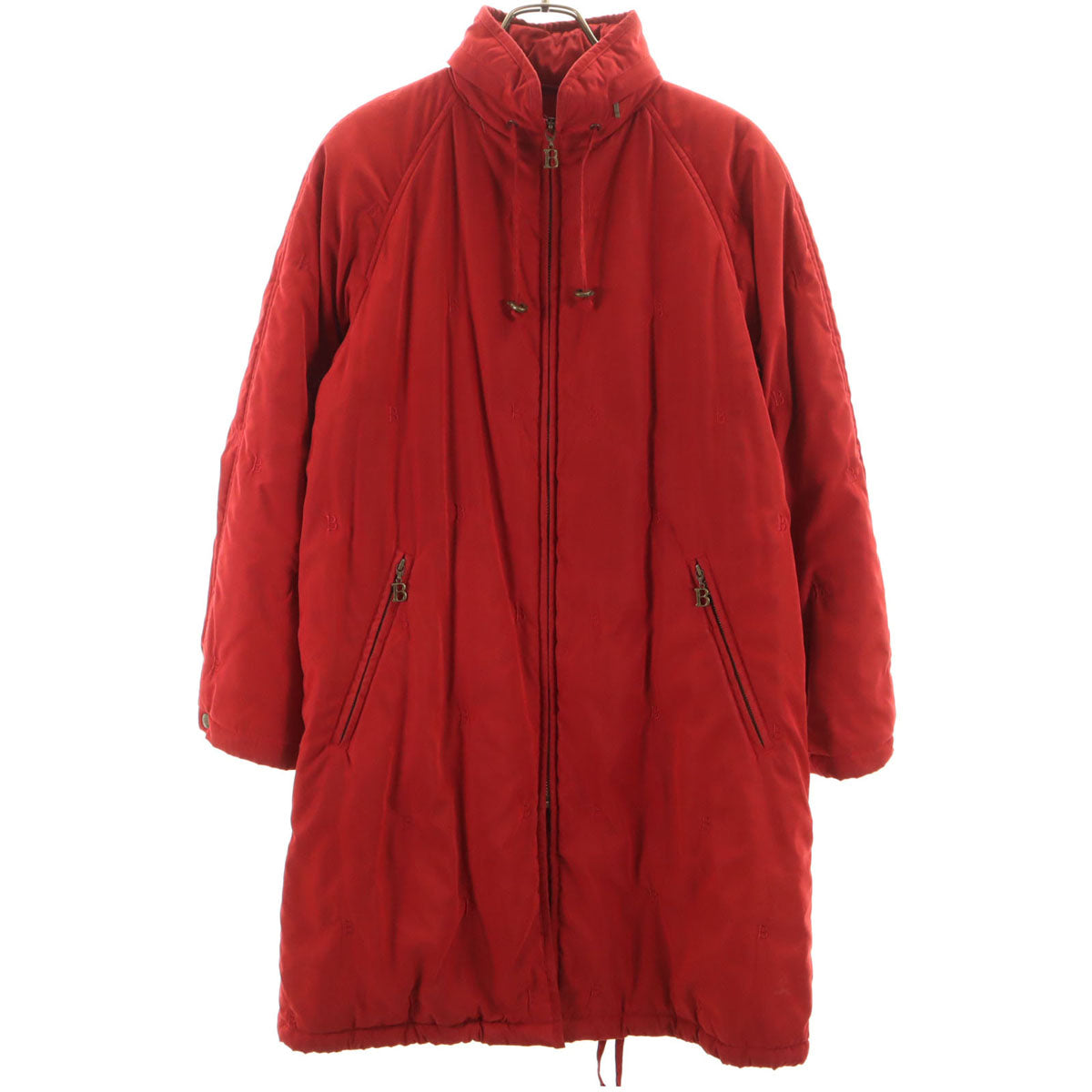 Burberrys バーバリーズ 90s オールド B刺繍 中綿コート 7AR レッド 三陽商会 レディース