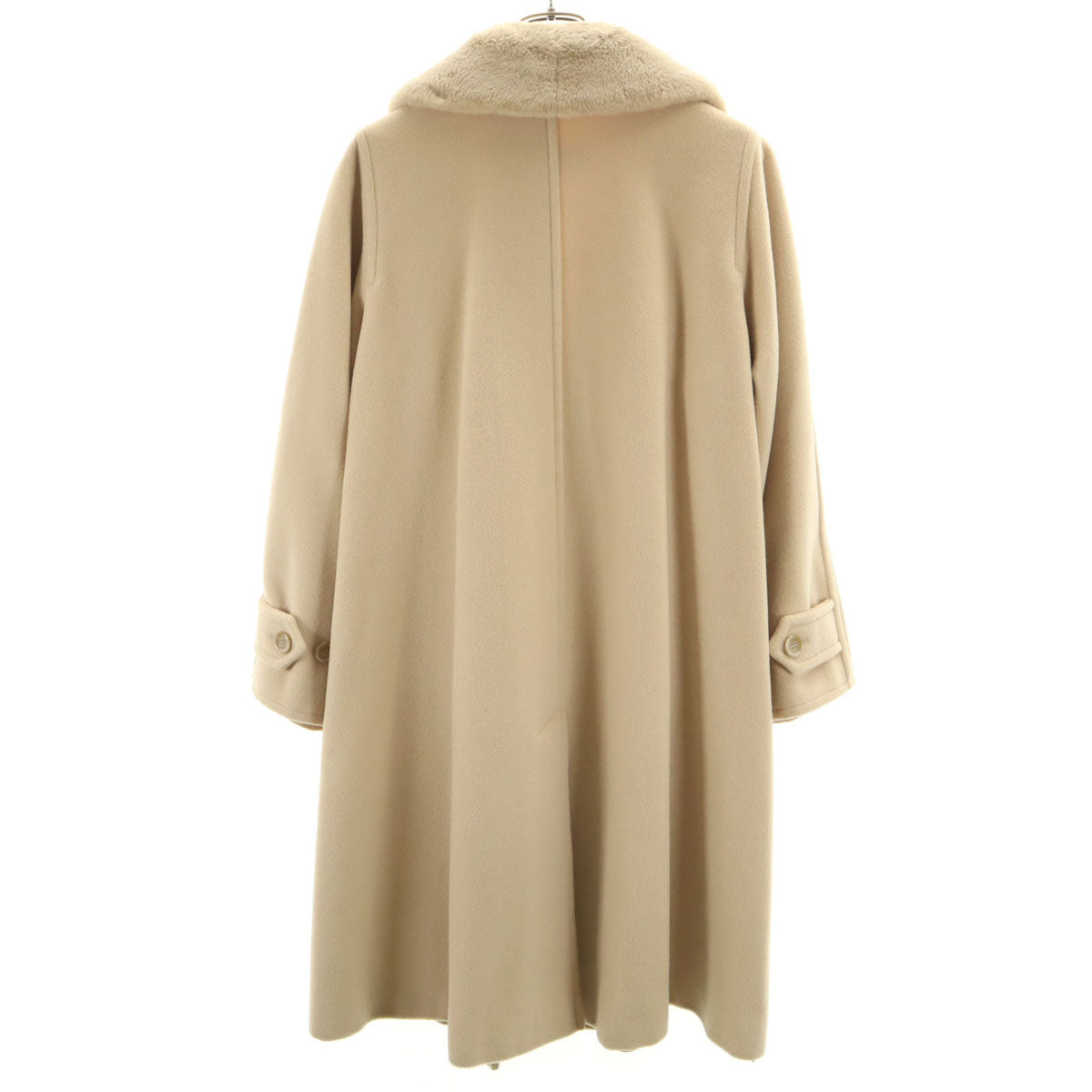 MAX MARA マックスマーラ ビーバーウール アルスター コート 38 ベージュ レディース