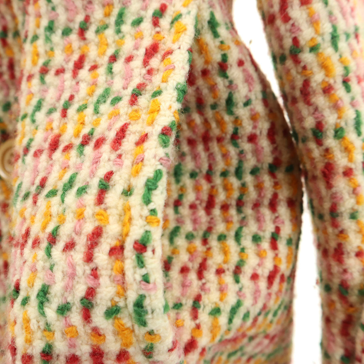 MaxMara WEEKEND LINE マックスマーラ ウィークエンドライン ツイード ステンカラーコート 38 マルチ レディース