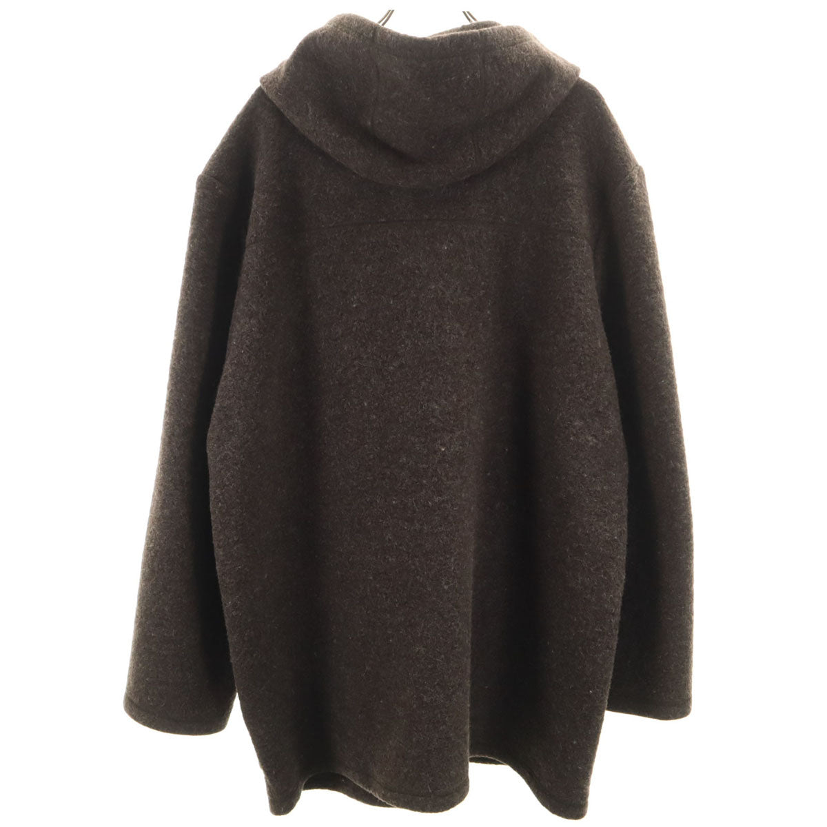 HUNTING WORLD ハンティングワールド イタリア製 圧縮ウール ダッフルコート XL チャコールグレー レディース