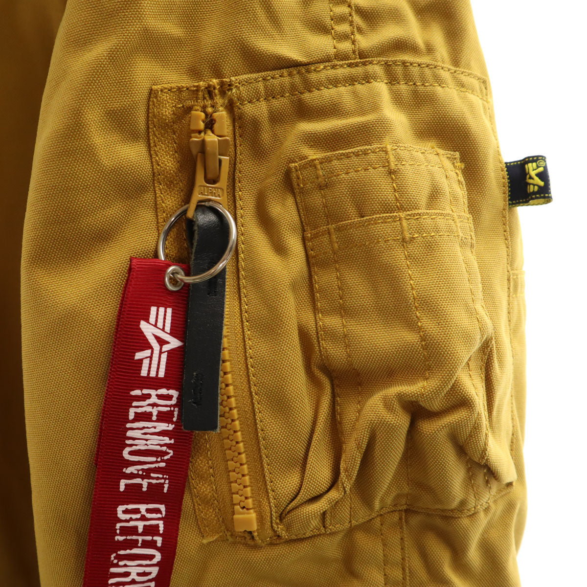 ALPHA INDUSTRIES INC アルファインダストリーズ 中綿コート M マスタード メンズ