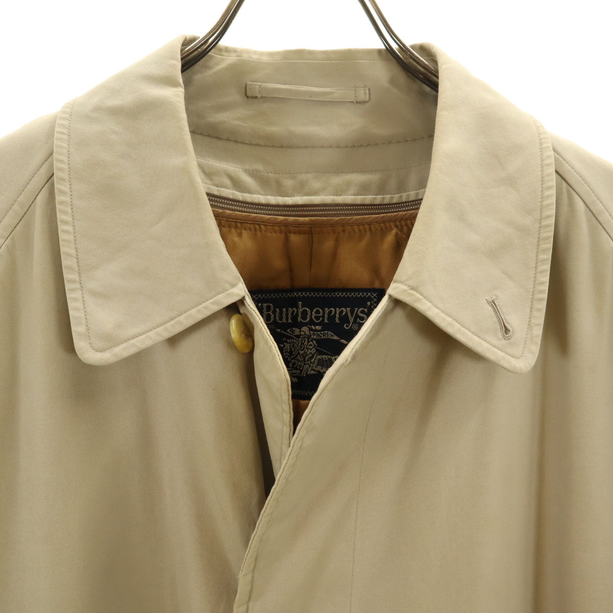 Burberrys バーバリーズ 80s 90s オールド ステンカラーコート 96-180 グレージュ ライナー付き メンズ