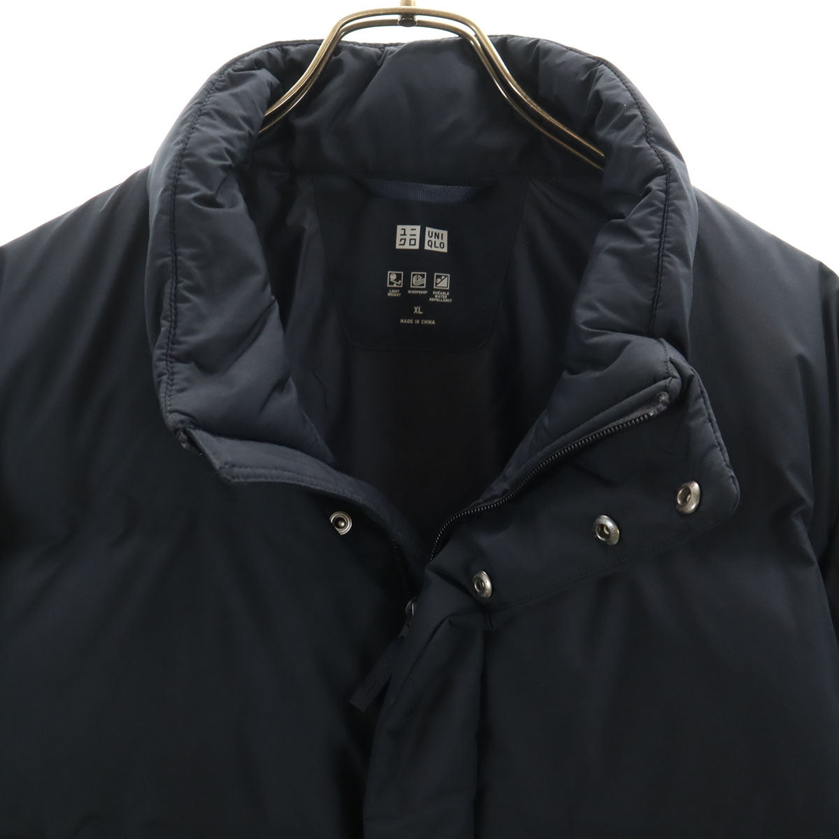 UNIQLO ユニクロ シームレス ダウンコート XL ネイビー メンズ