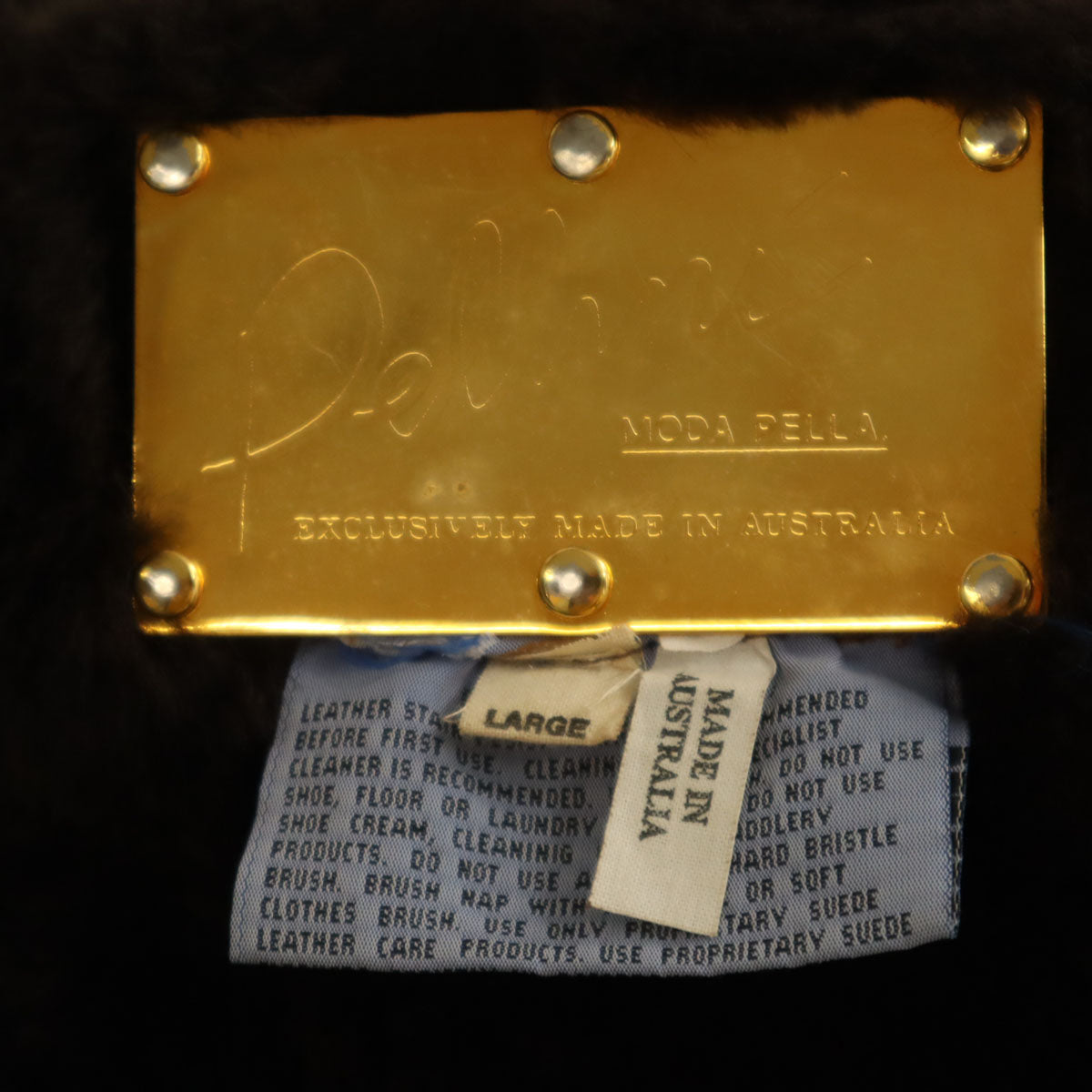 Pellini オーストラリア製 ダッフル 毛皮コート L ブラウン レディース