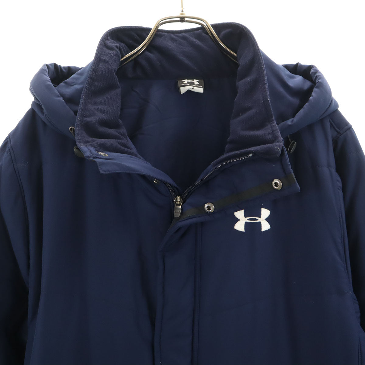 UNDER ARMOUR アンダーアーマー トレーニング 中綿 ベンチコート LG ネイビー メンズ