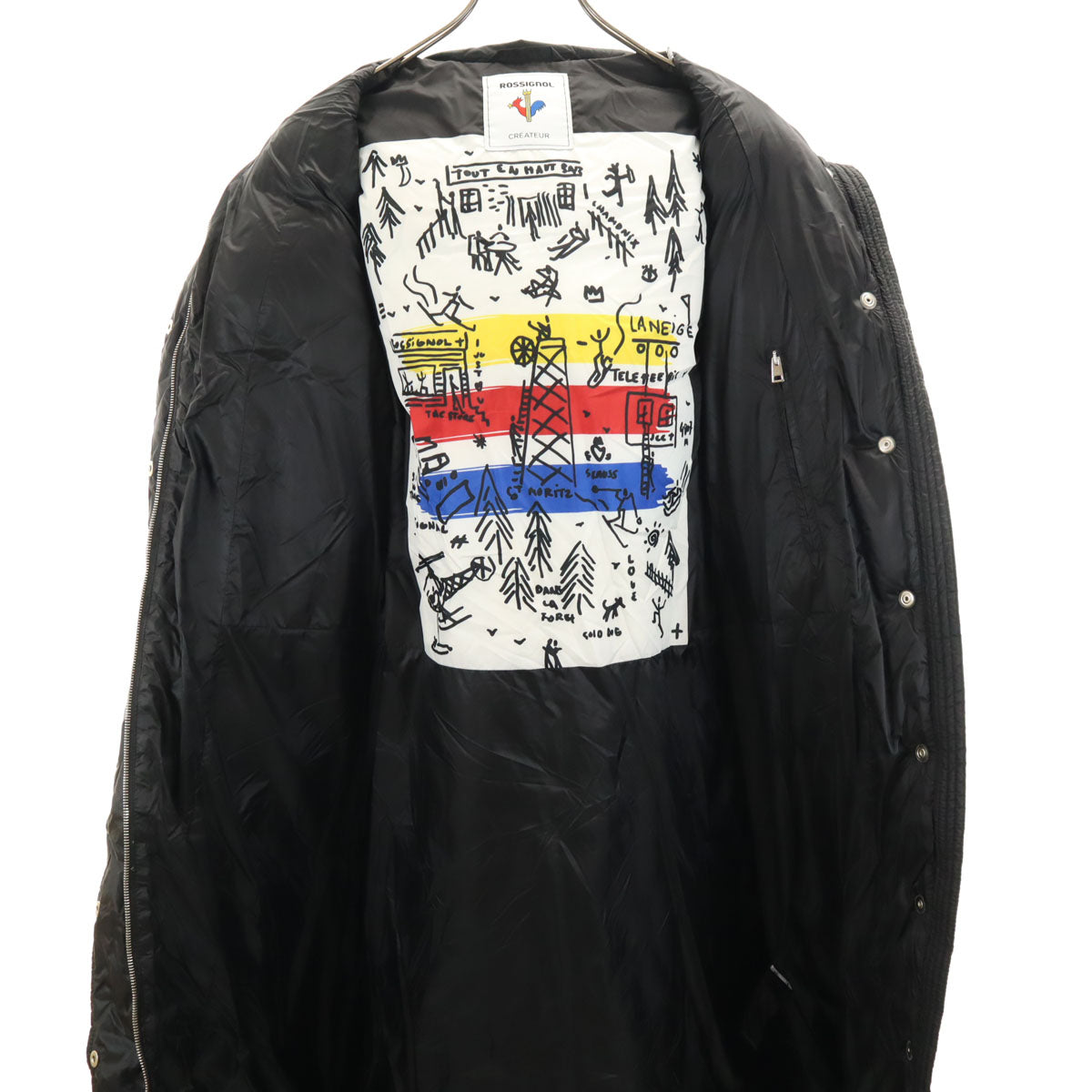 ROSSIGNOL ロシニョール イタリア製 ダウンコート M ブラック レディース