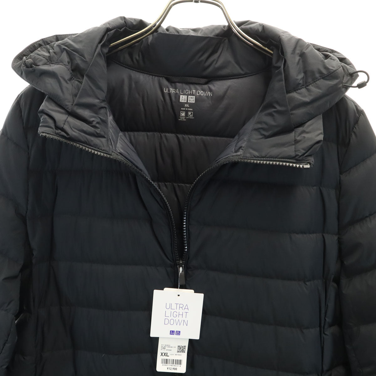 未使用 UNIQLO ユニクロ ウルトラライト ダウンコート XXL ブラック 収納袋付き レディース