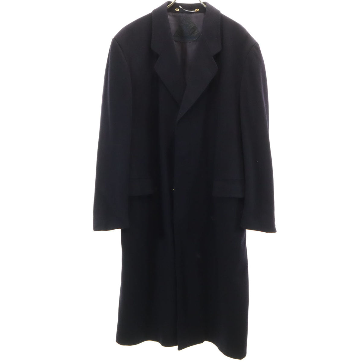 YVES SAINT LAURENT イヴサンローラン チェスターコート 濃紺 メンズ