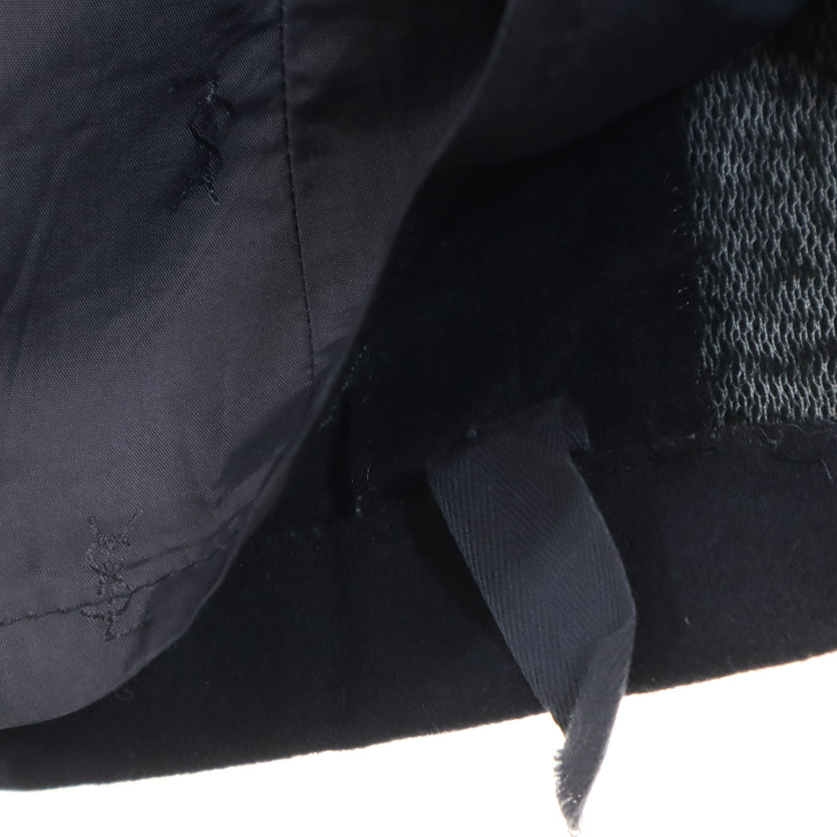 YVES SAINT LAURENT イヴサンローラン チェスターコート 濃紺 メンズ