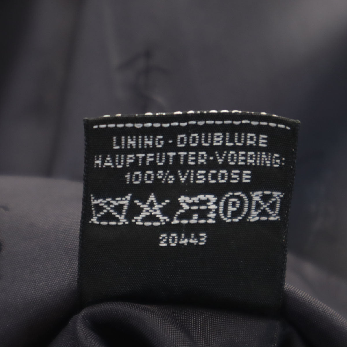 YVES SAINT LAURENT イヴサンローラン チェスターコート 濃紺 メンズ