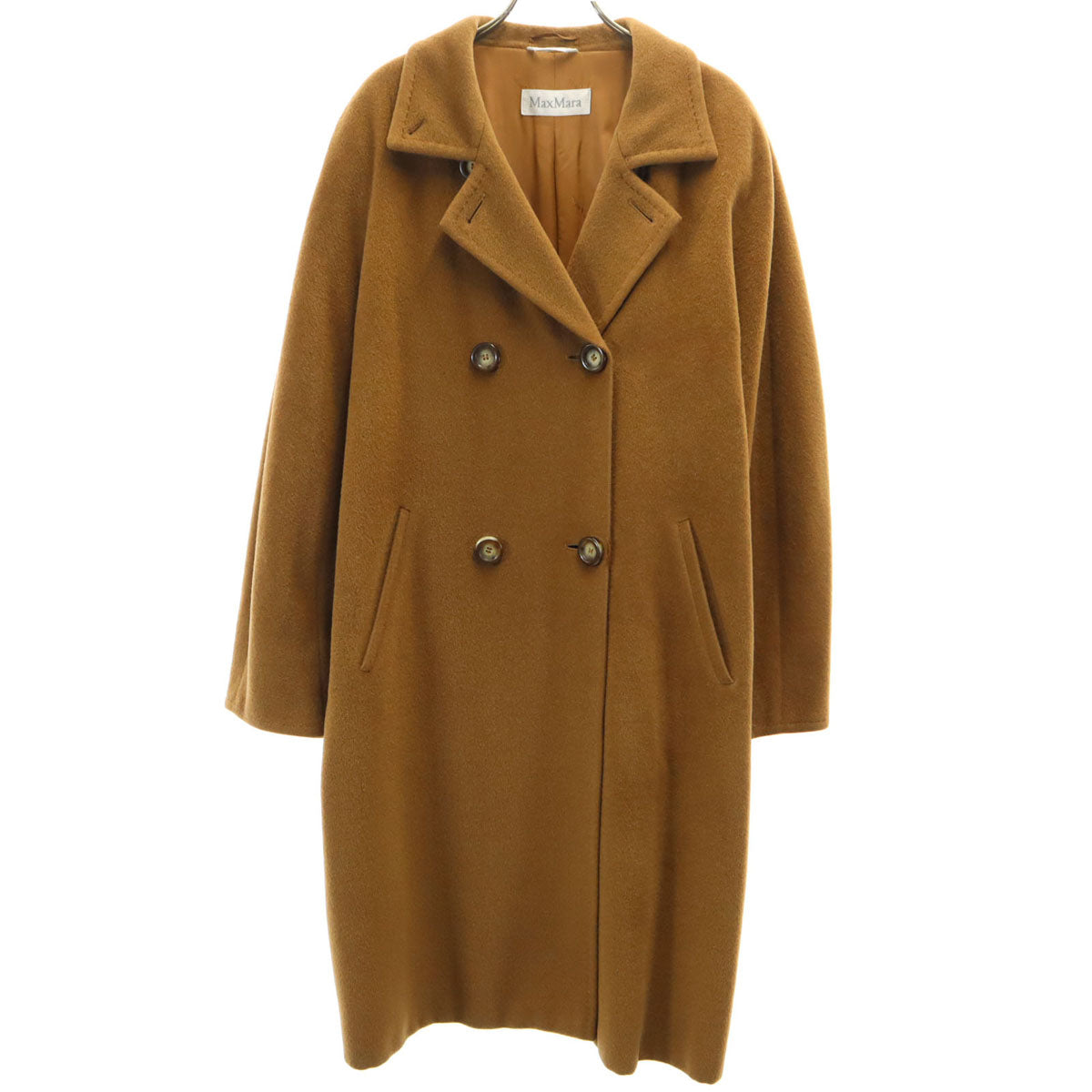 MAXMARA STUDIO マックスマーラステュディオ イタリア製 ダブルブレスト ウールコート ブラウン レディース