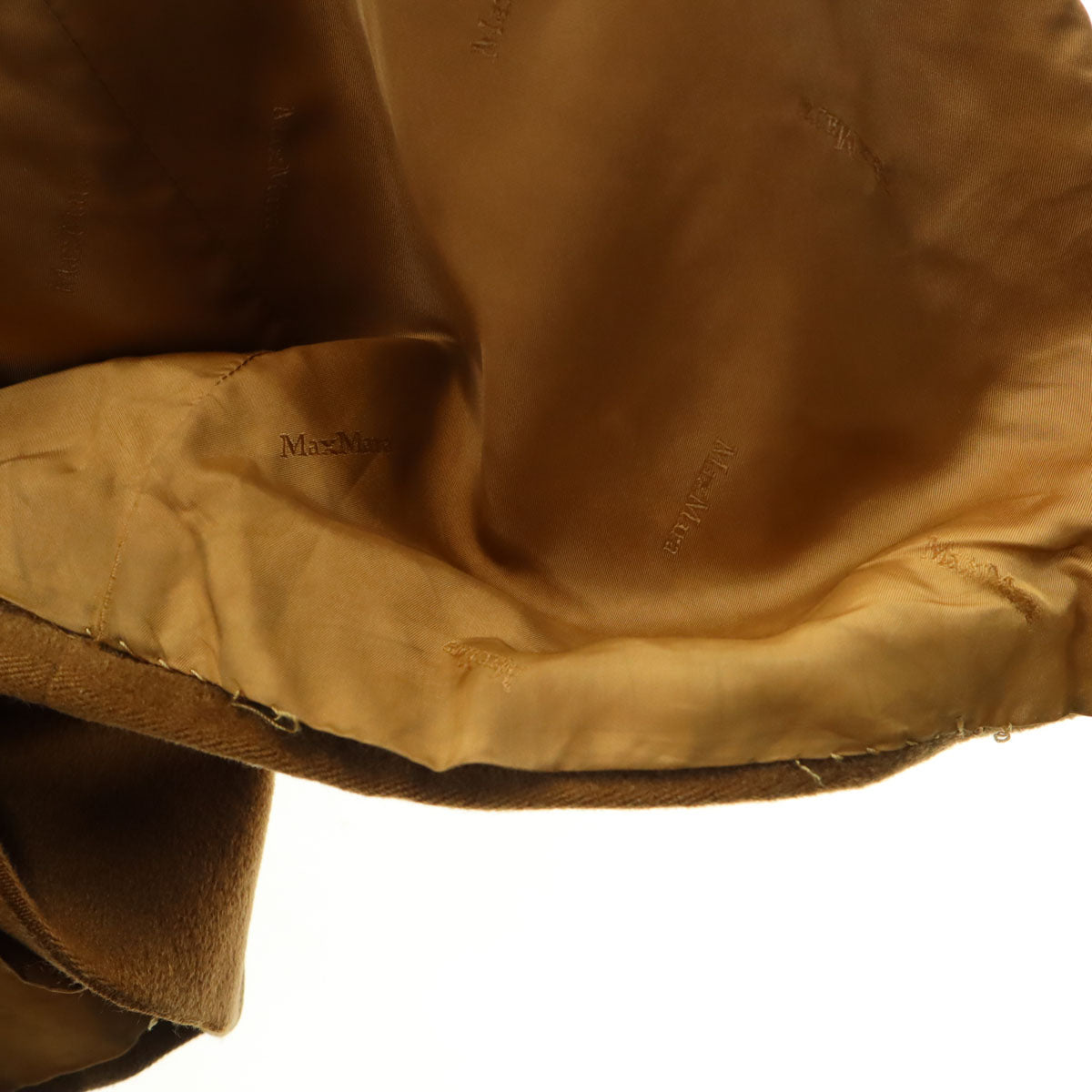 MAXMARA STUDIO マックスマーラステュディオ イタリア製 ダブルブレスト ウールコート ブラウン レディース