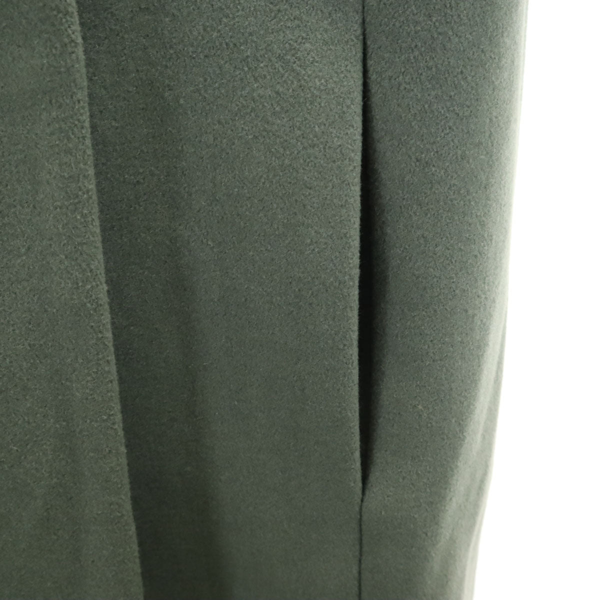 KBF ケービーエフ ノーカラーコート ONE SIZE グリーングレー レディース