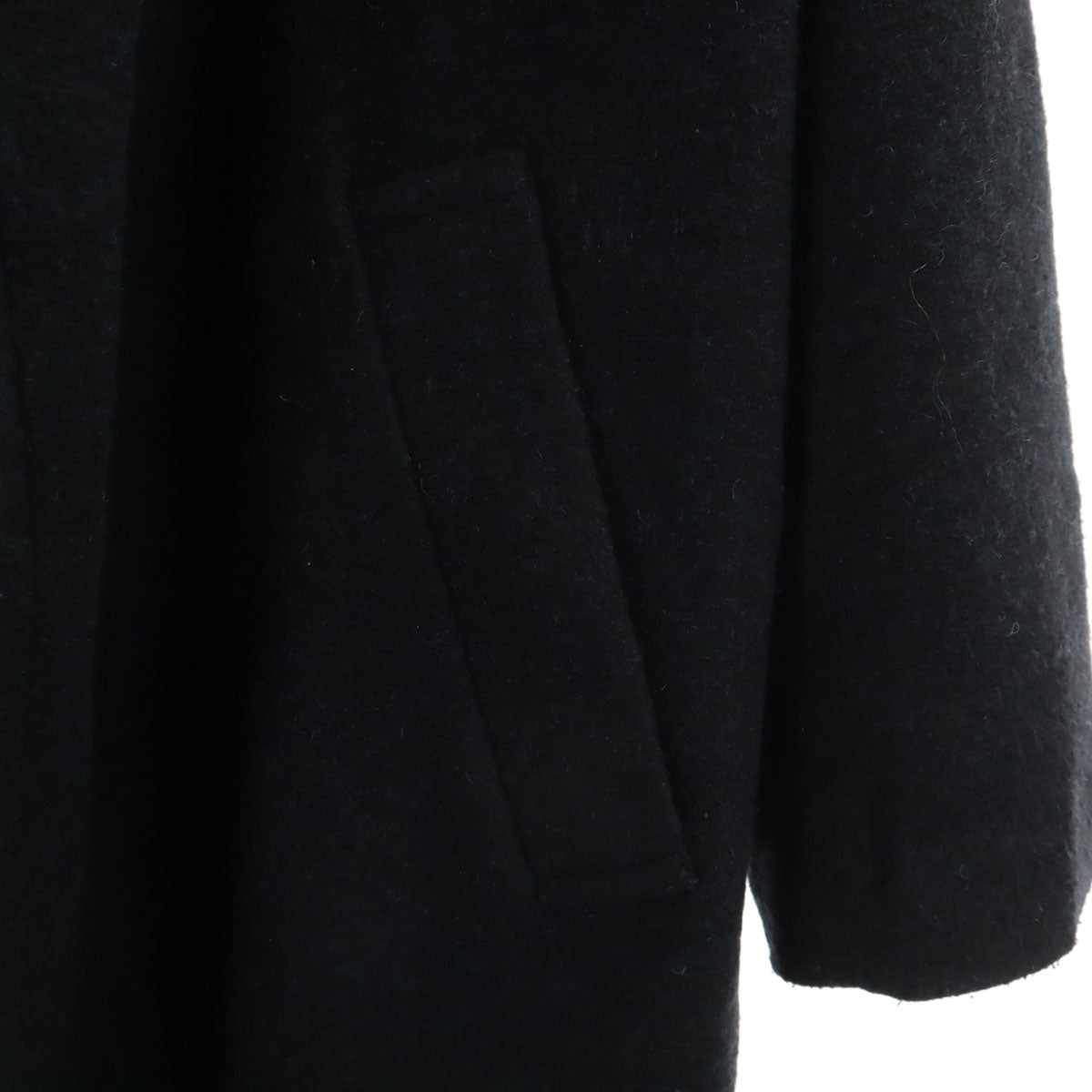 nano universe ナノユニバース チェスターコート 36 濃紺 レディース