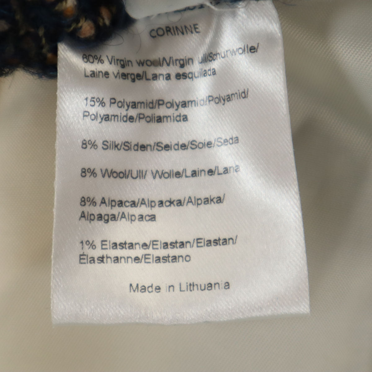 CARIN WESTER キャリンウェスター ウールコート XS ネイビー レディース