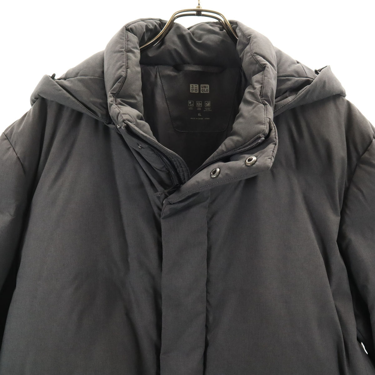 UNIQLO ユニクロ シームレス ダウンコート XL グレー メンズ