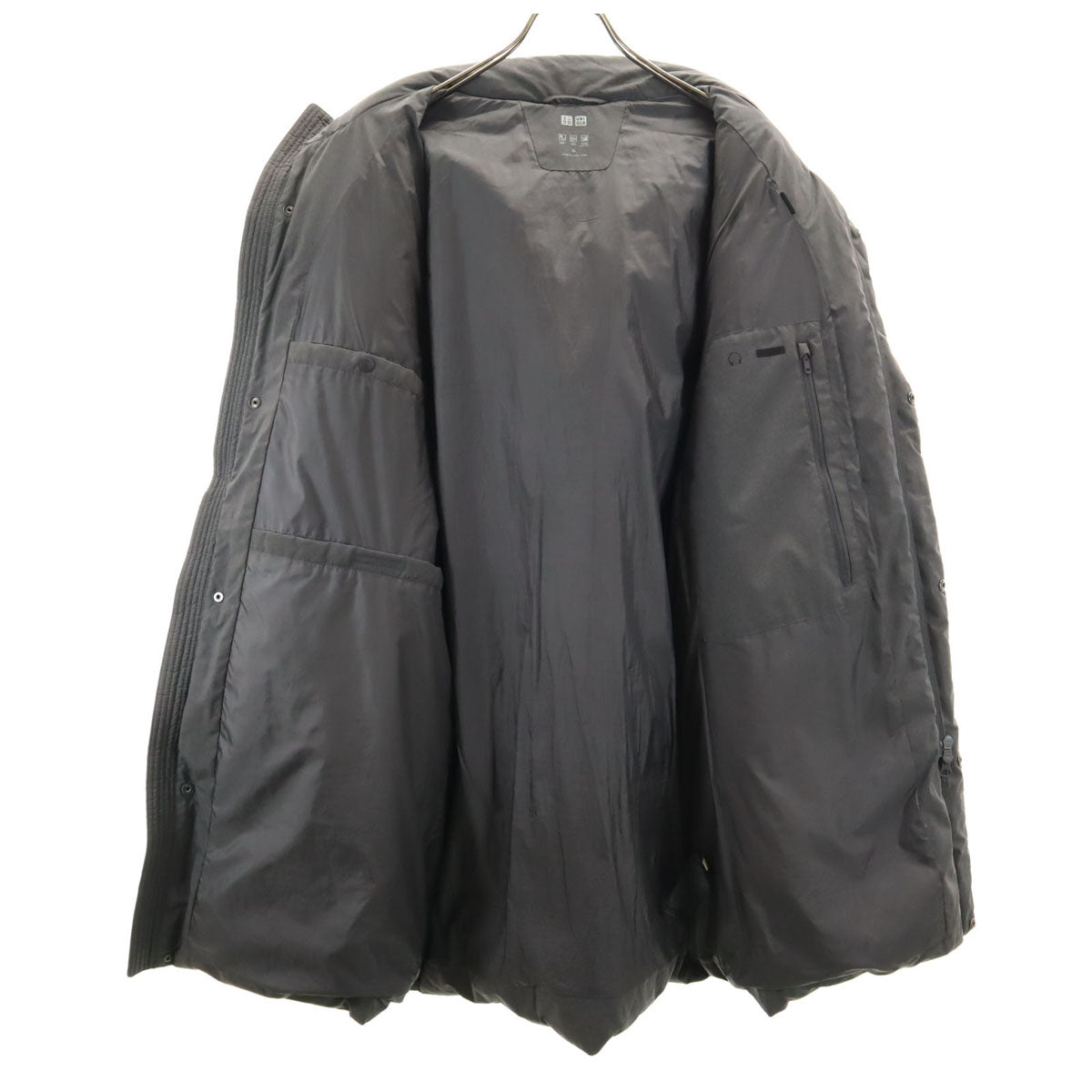UNIQLO ユニクロ シームレス ダウンコート XL グレー メンズ