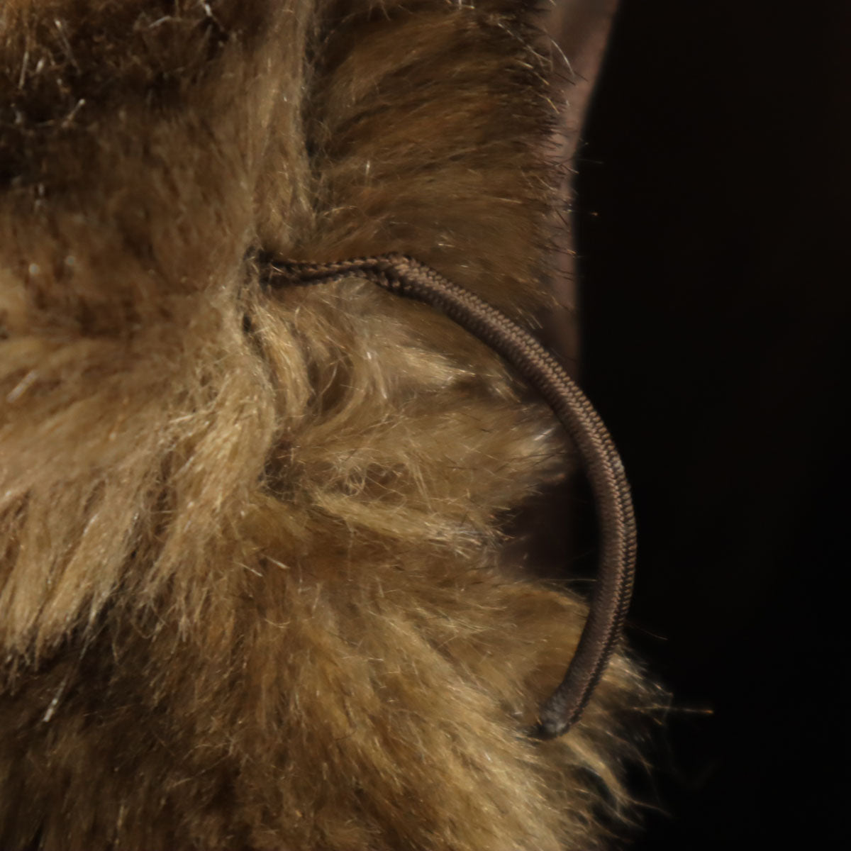 LULLABY イタリア製 フェイク ファーコート 42 ブラウン系 レディース