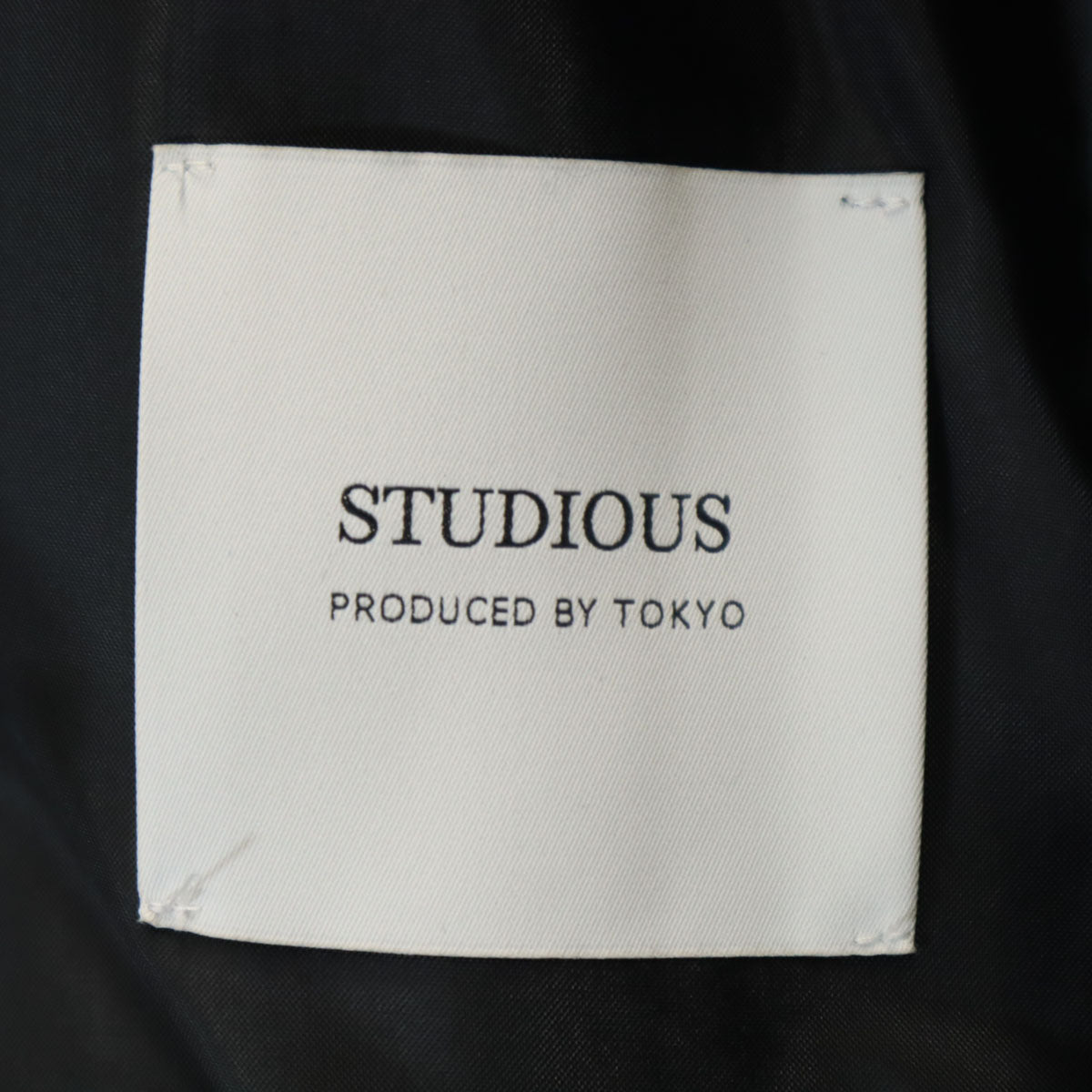 STUDIOUS ステュディオス 日本製 ウールブレンド ロングコート 2 ネイビー メンズ