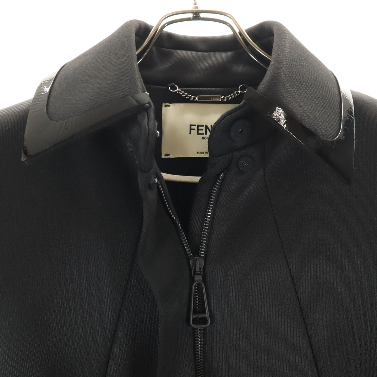 美品 FENDI フェンディ イタリア製 ミンクファー付き ロングコート 40 ブラック レディース