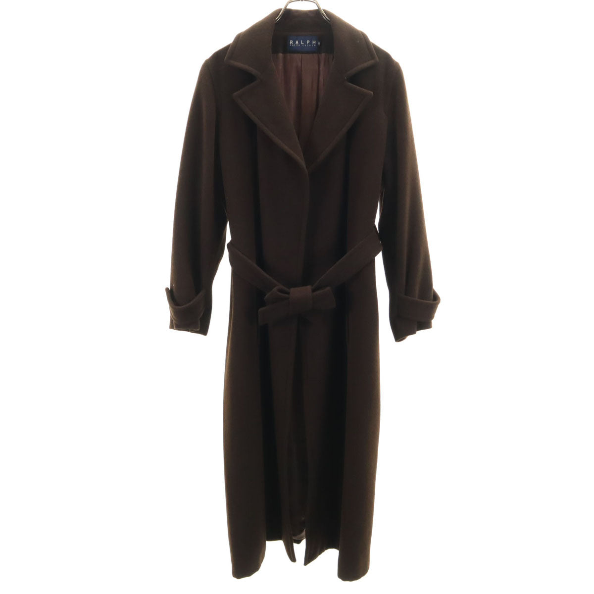 RALPH RALPH LAUREN ラルフラルフローレン 日本製 アンゴラブレンド ガウンコート 11 ブラウン レディース