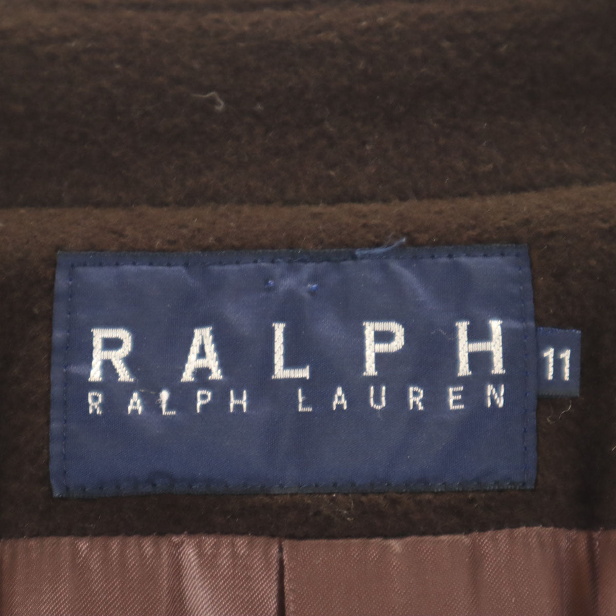 RALPH RALPH LAUREN ラルフラルフローレン 日本製 アンゴラブレンド ガウンコート 11 ブラウン レディース