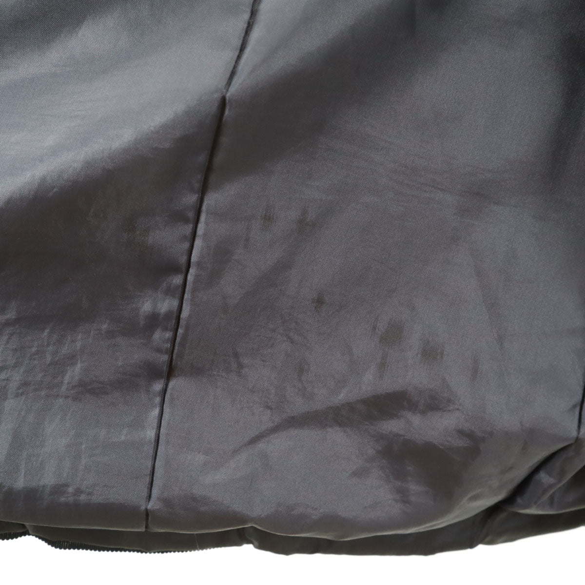 LANVIN en Bleu ランバンオンブルー ダウンコート 36 チャコールグレー ラクーンファー付き レディース