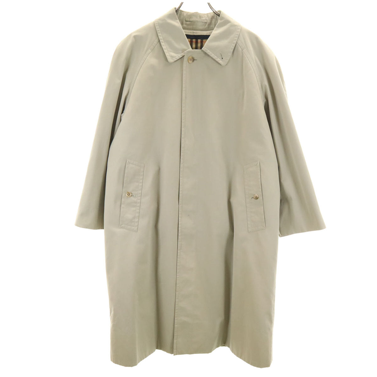 Burberrys バーバリーズ 90s 日本製 オールド ステンカラーコート 88-160-3 グレージュ ライナー付き メンズ
