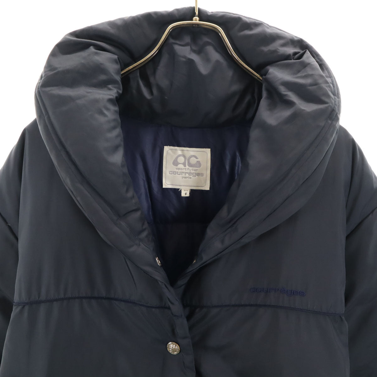 Courr_ges Sport Futur クレージュ スポーツフューチャー ダウンコート F ネイビー レディース