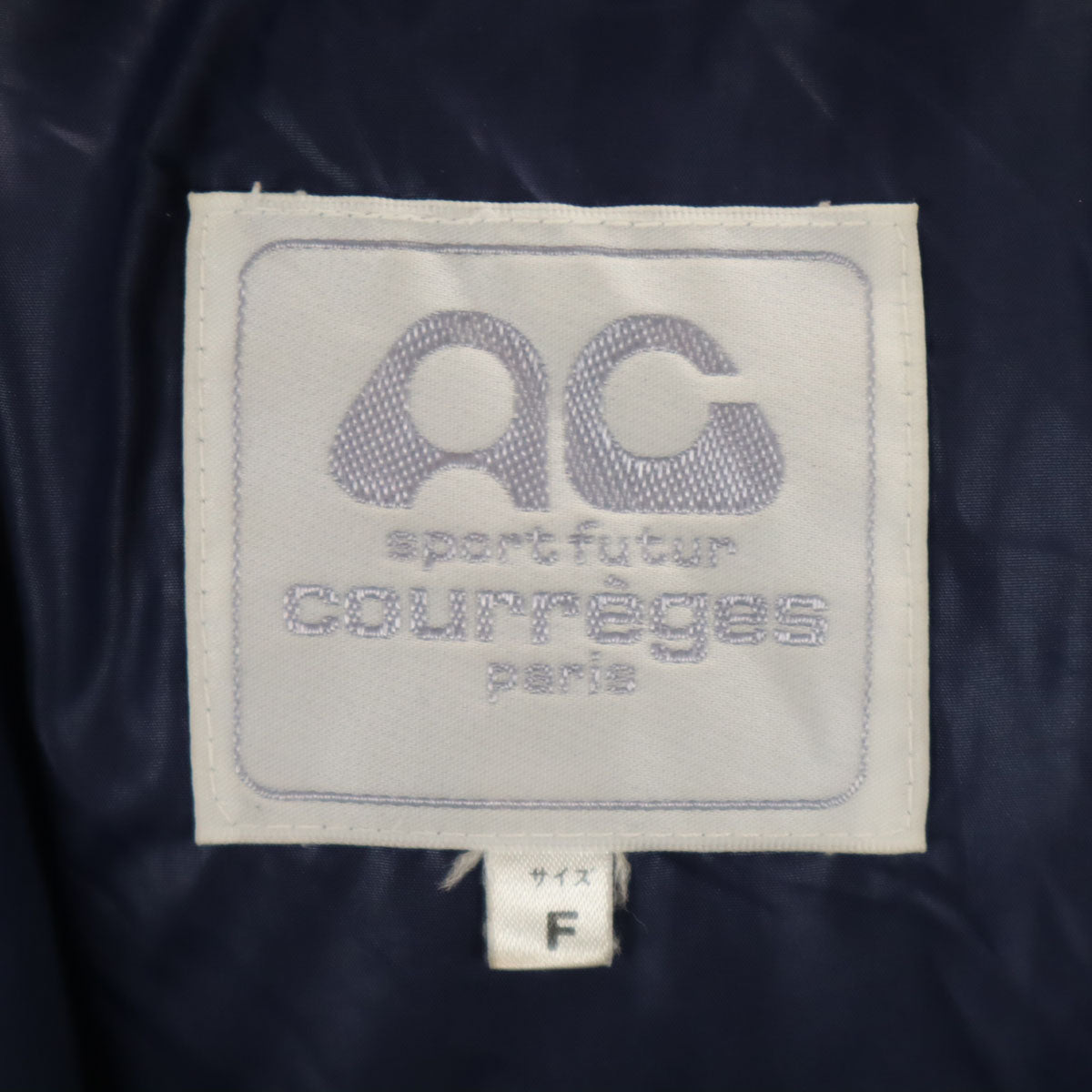 Courr_ges Sport Futur クレージュ スポーツフューチャー ダウンコート F ネイビー レディース