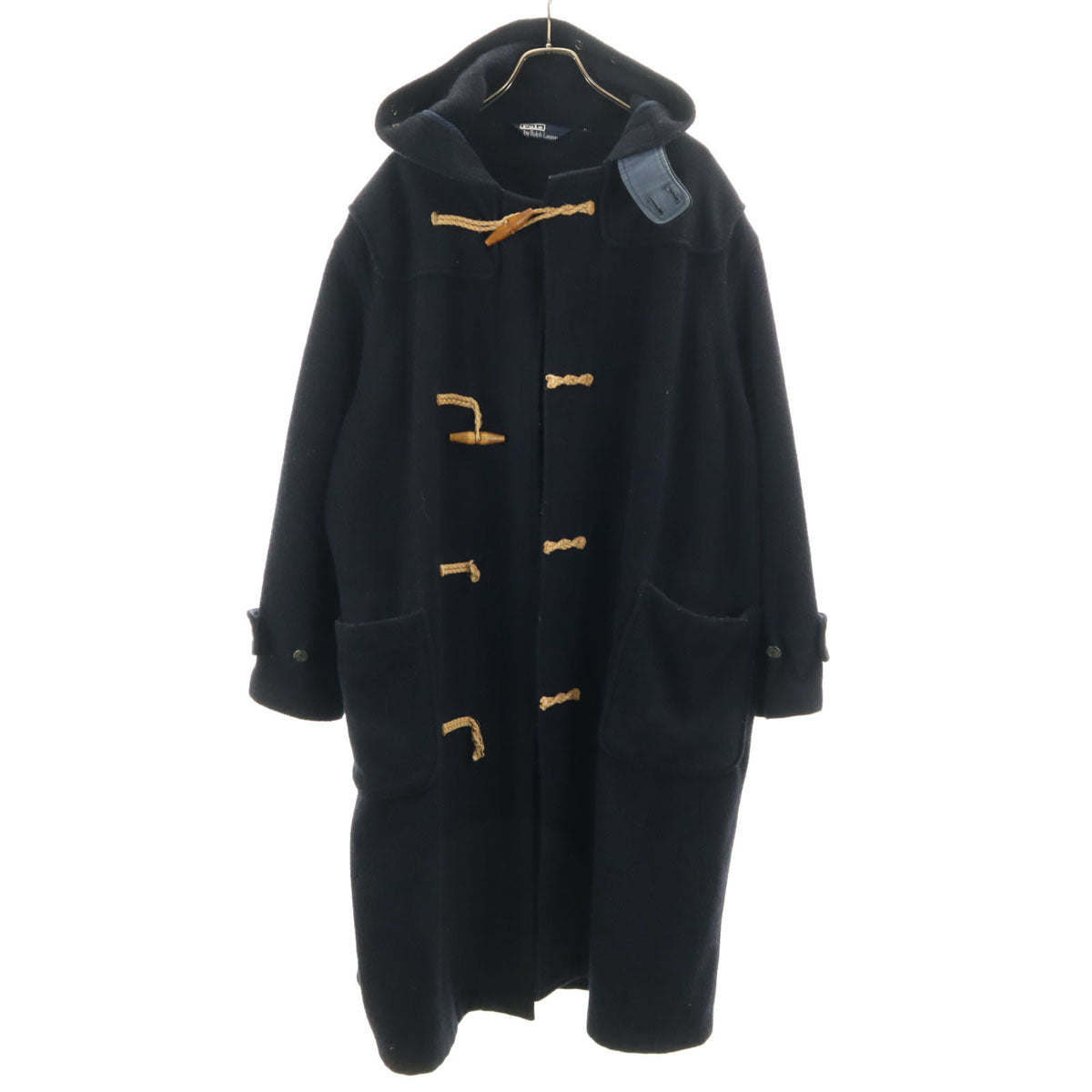 Polo by Ralph Lauren ポロバイラルフローレン 日本製 ウールブレンド ダッフルコート L ネイビー系 メンズ
